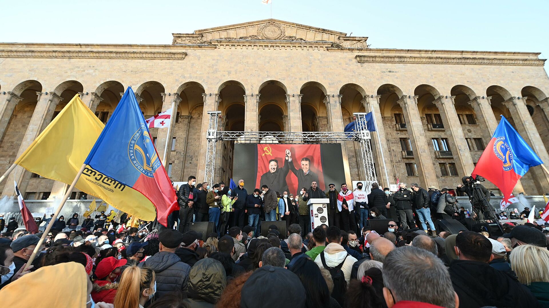 Грузия оппозиционерлері тағы да митинг өткізді