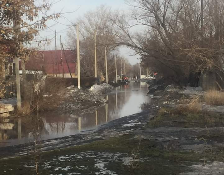 В городе Семей возникли риски подтопления домов