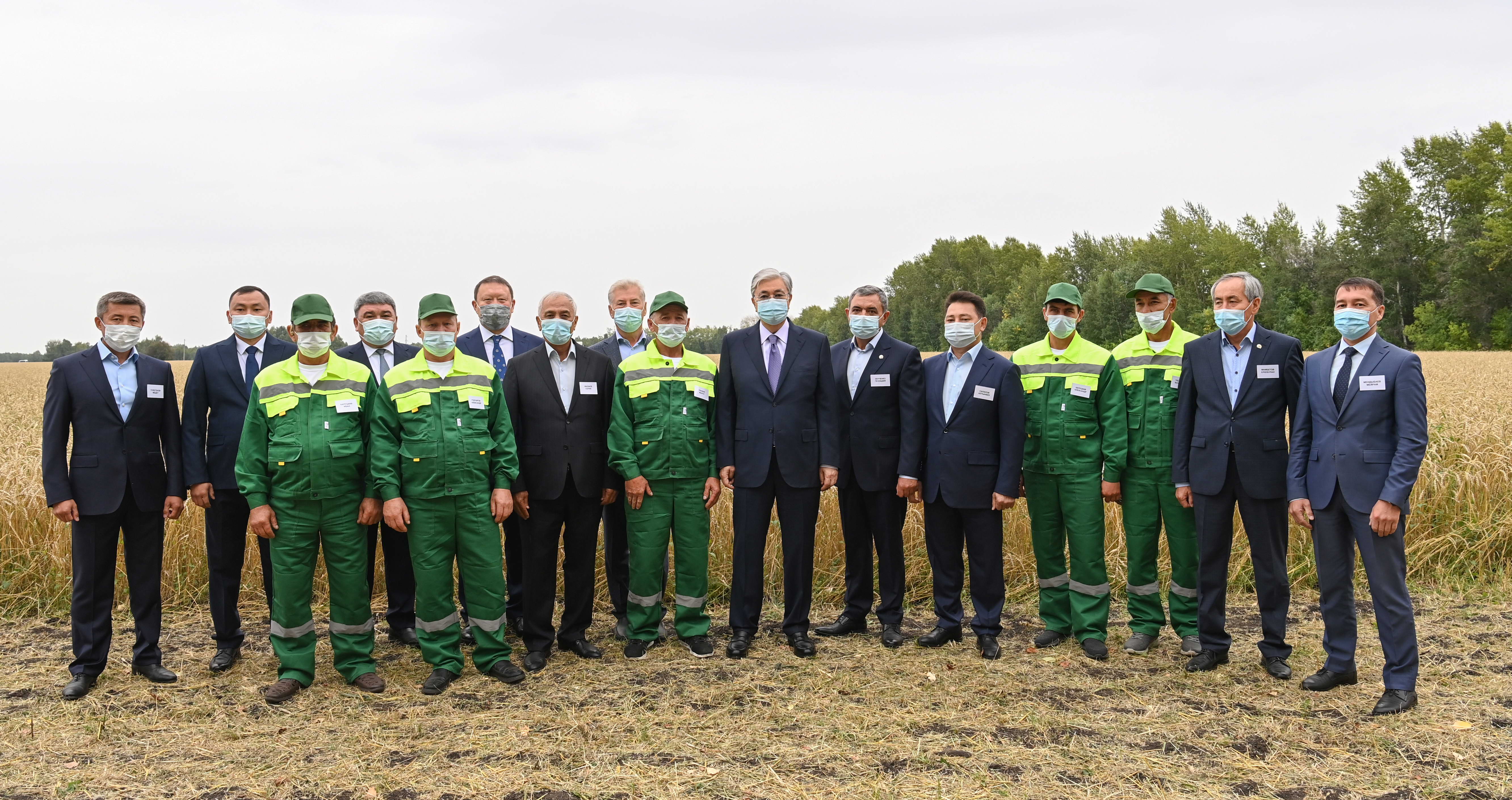 Рабочая поездка Президента началась с полей Кызылжарского района