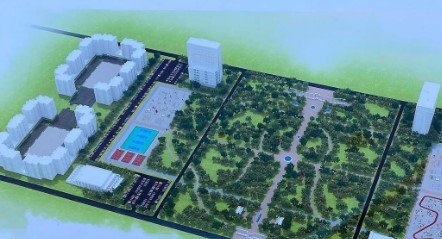 В Актау начали строительство парка Первого Президента