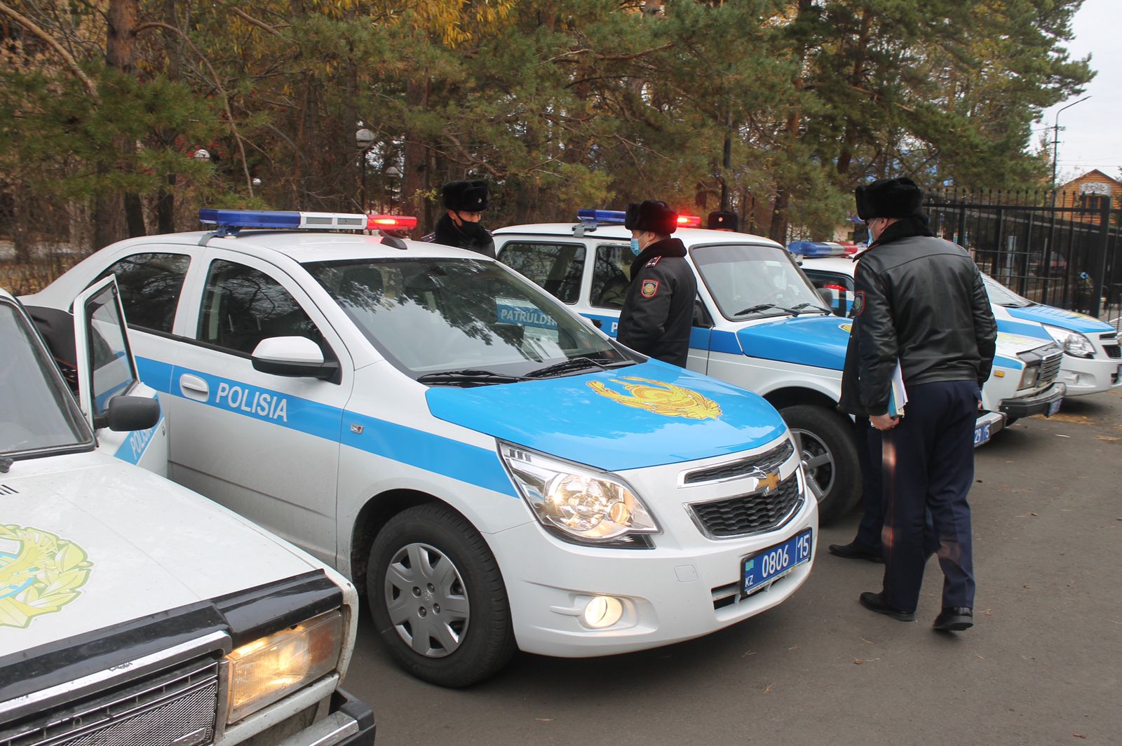 7 новых машин появилось в автопарке отдела полиции Кызылжарского района