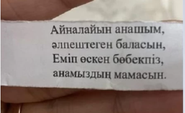 «Тәрбиеші өзі шығарған секілді»: Желіде балабақшада айтылған тақпақ жыры сөз болды