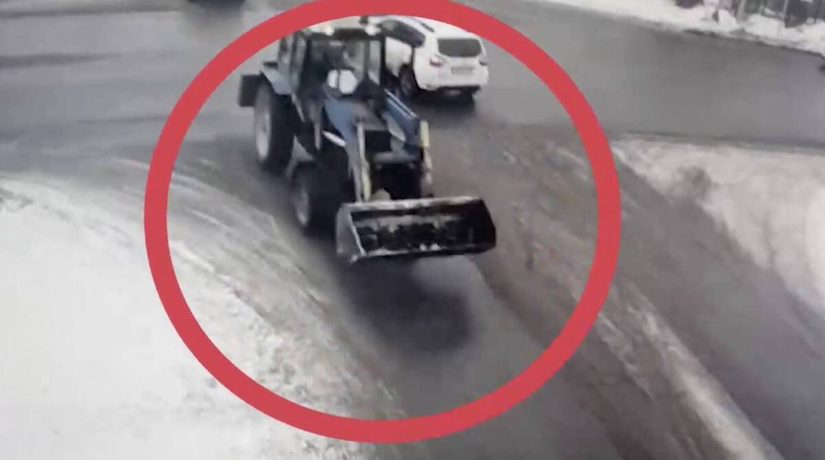 Пьяный тракторист чистил дороги в Кокшетау