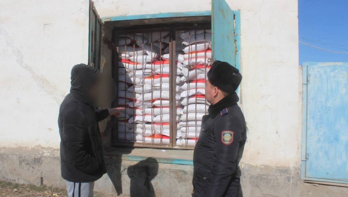 Более 100 мешков риса украли 18-летние парни в Кызылординской области