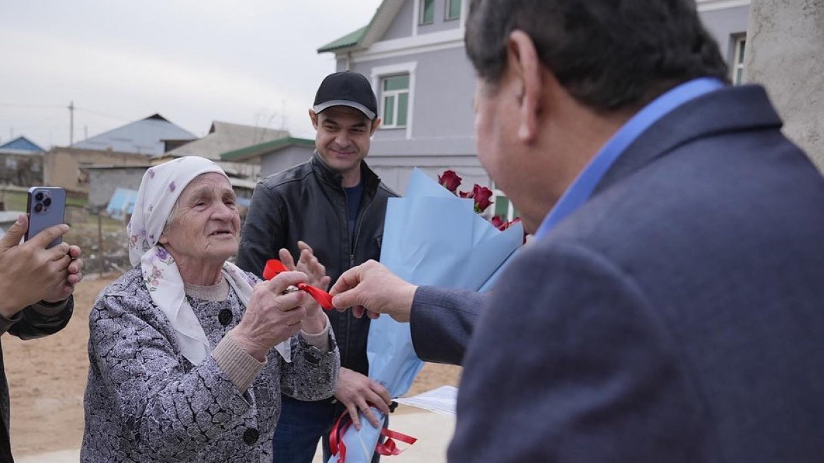 Пенсионерке подарили жильё в Шымкенте