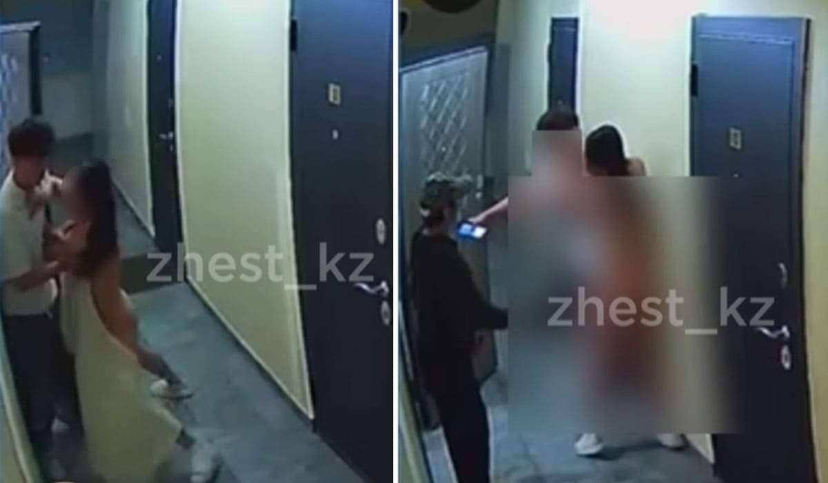 «В Казахстане все стабильно»: видео с голой девушкой выгнанной в подъезд шокировало соцсети