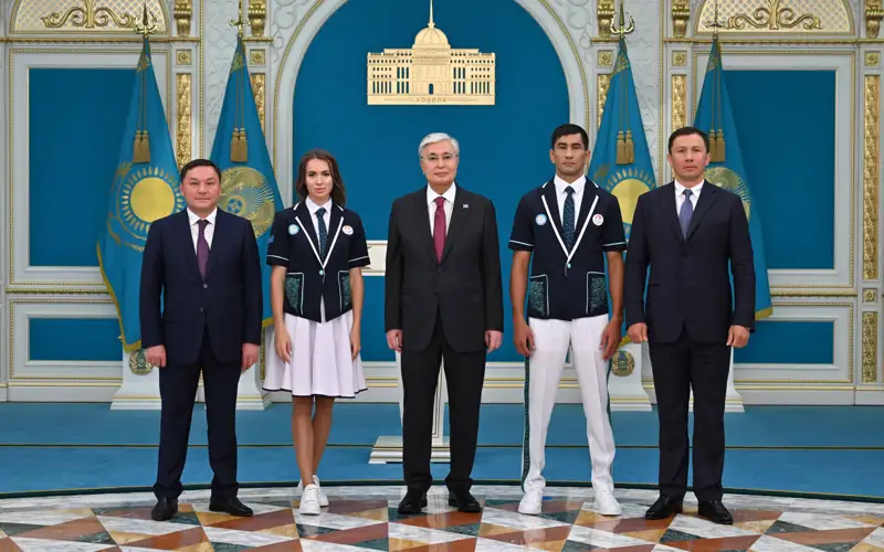 Касым-Жомарт Токаев встретился с участниками Олимпиады в Париже