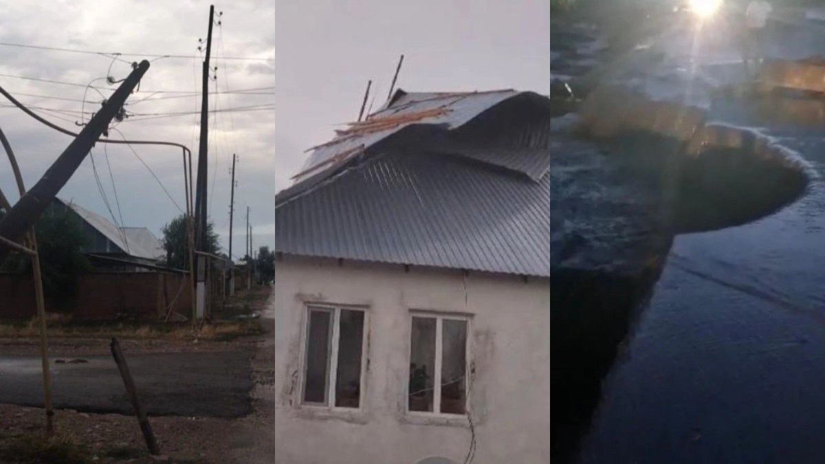 В Жамбылской области устраняют последствия стихийного бедствия 